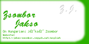 zsombor jakso business card